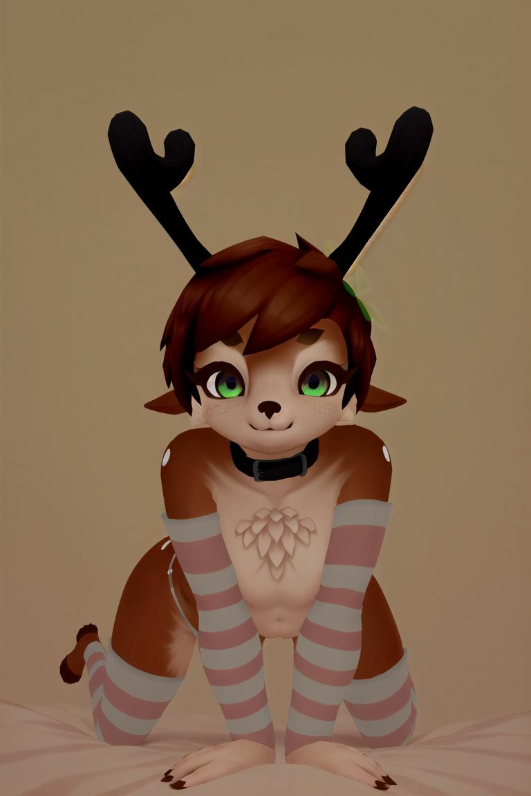 Zyre - VRChat Deerboi Character image by PsySpy