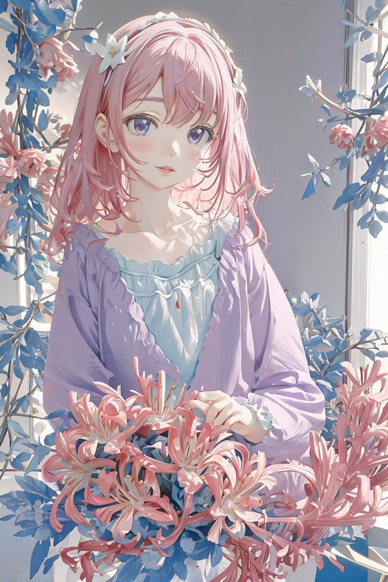 cold colors of flowers-冷色系花 image by NOnoLaB
