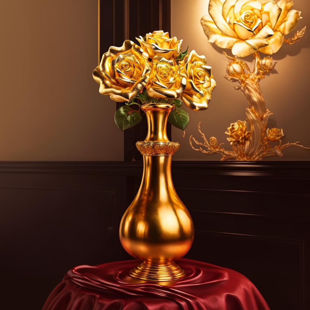 Realistic gold carving art style image by comingdemon