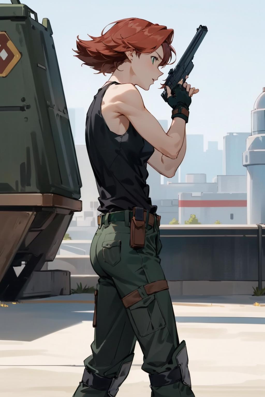 Meryl Silverburgh (Metal Gear Solid) LoRA image by novowels