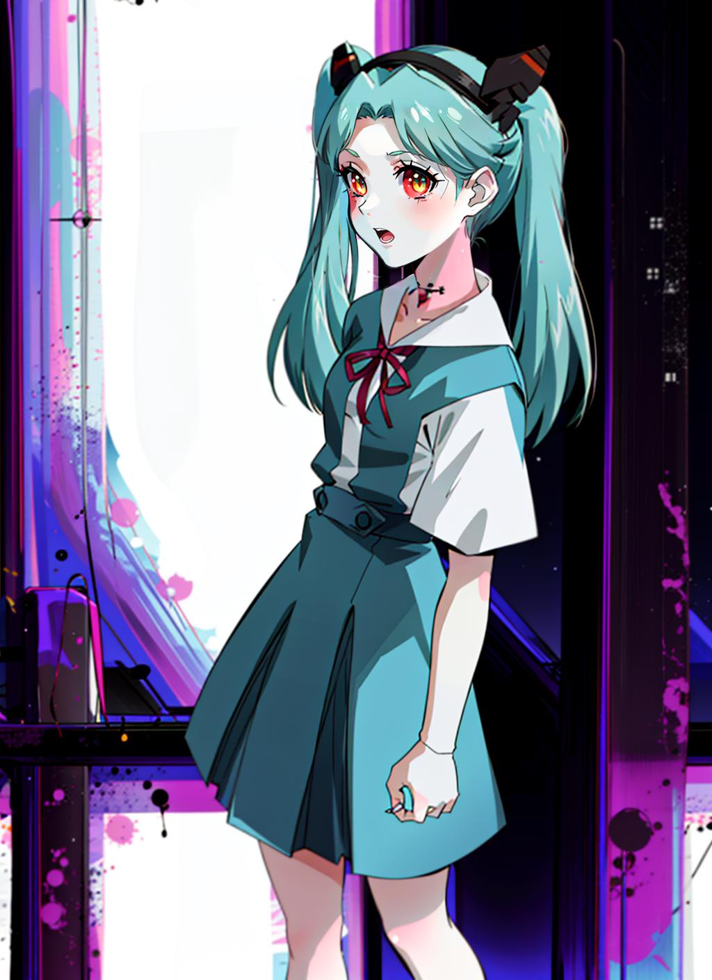 Evangelion school uniforms - Neon Genesis Evangelion image by Aogiba