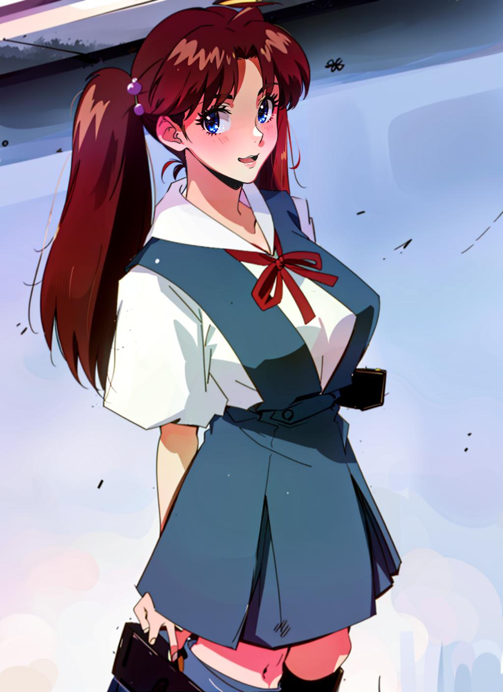 Evangelion school uniforms - Neon Genesis Evangelion image by Aogiba