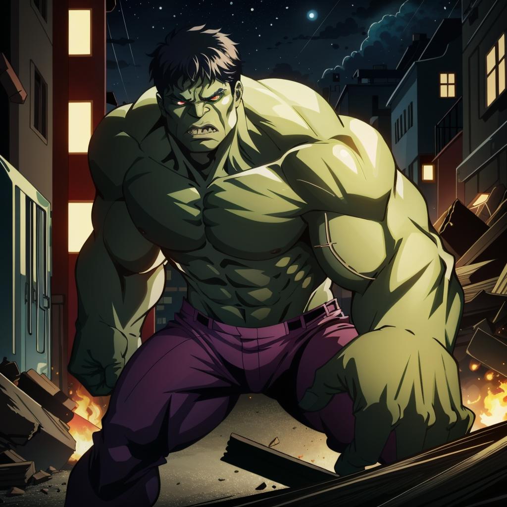 Hulk - LoHa image by Part_LoRAs