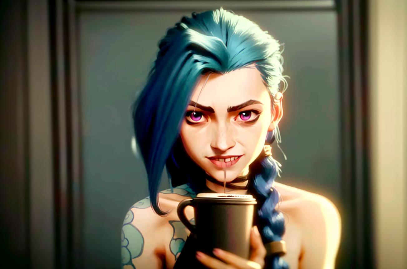 Arcane Jinx face image by virtualfix6885