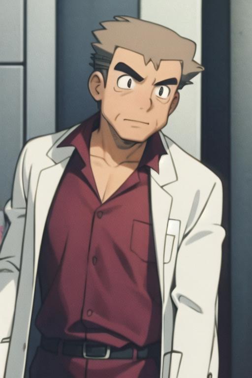 Samuel Oak (Professor Oak from Pokemon) オーキド ユキナリ博士 image by TecnoIA