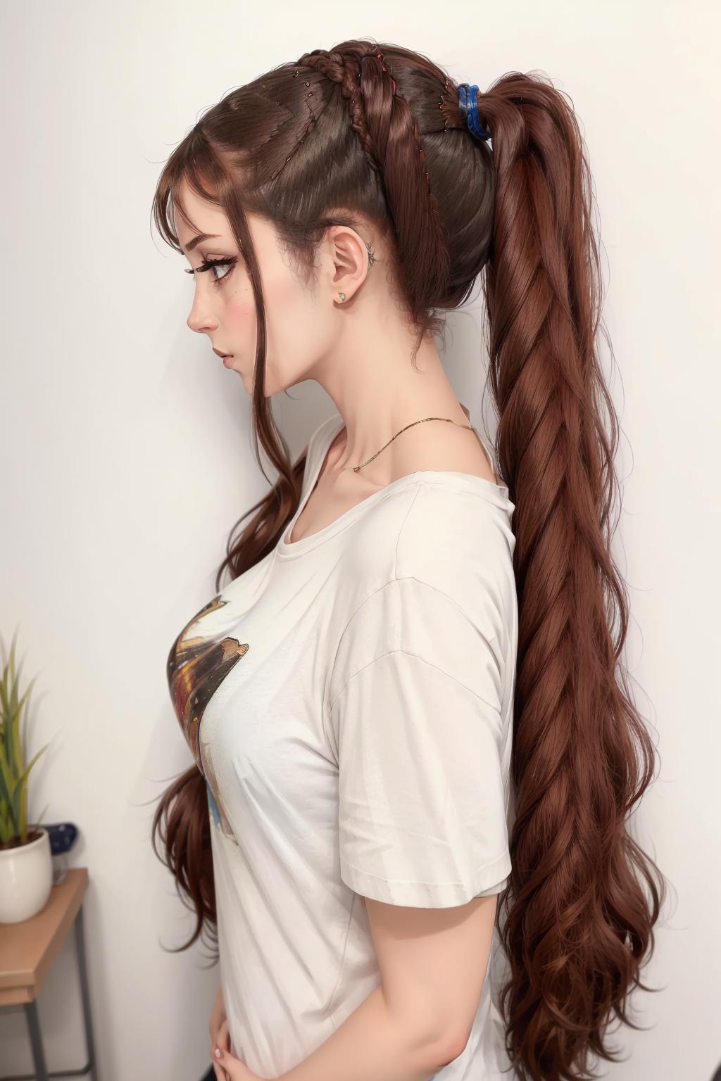 Long Ponytail Hairstyle image by DealWithIt