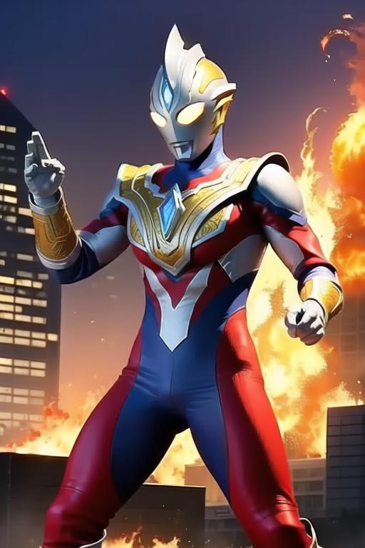 Ultraman Trigger/特利迦LoRA模型 image by no_data