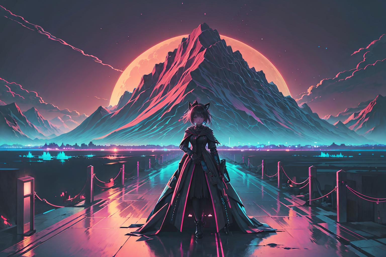 Retrowave image by pizzagirl