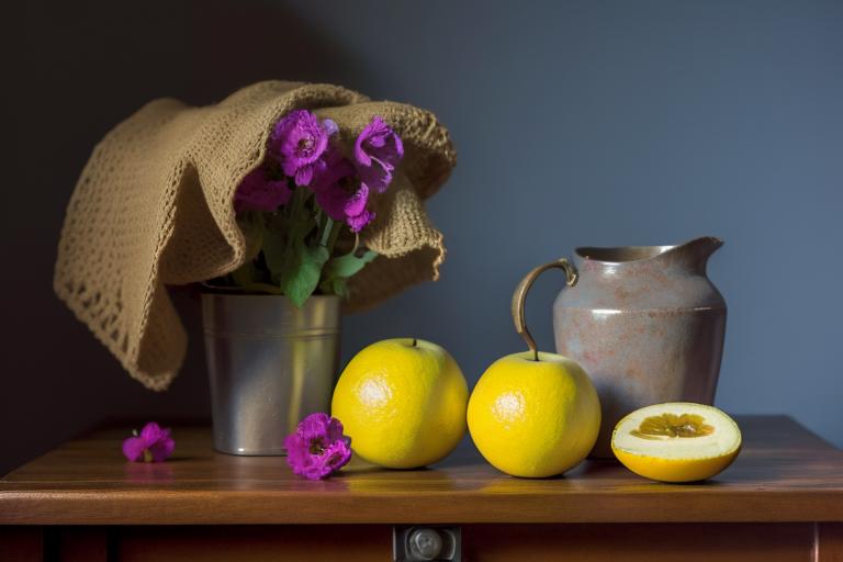 still life,Oil paintings,Flowers, fruit,静物 image by ChaosOrchestrator