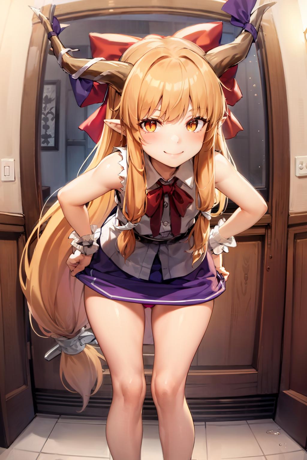 ibuki suika (touhou) 伊吹萃香 东方project image by kozue