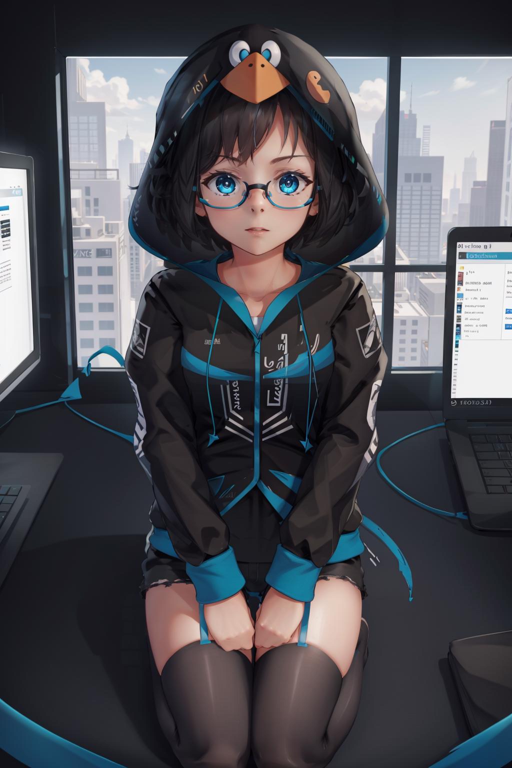 Arch Linux-chan | (Unofficial) OS-tan image by novowels