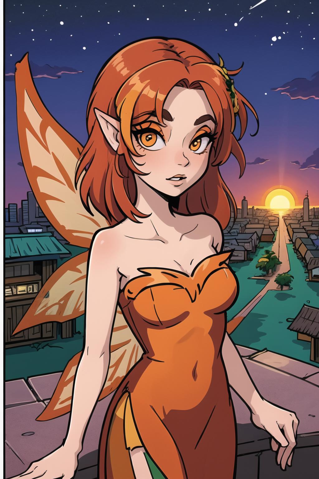 Fire Faerie - Neopets style fire fairy image by FaeFlan