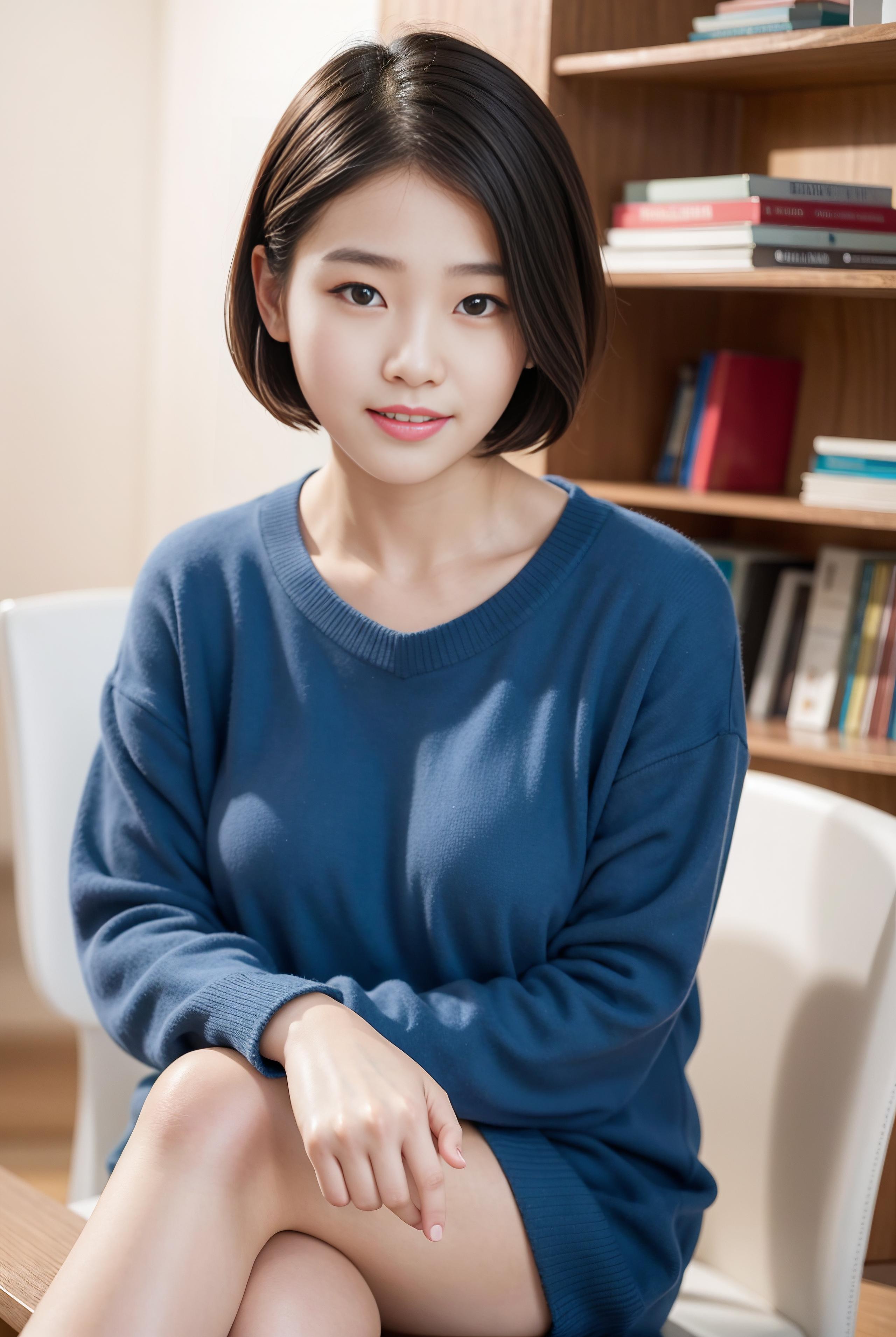 Normal Korean girl face, Chilloutmix base lora image by ko868