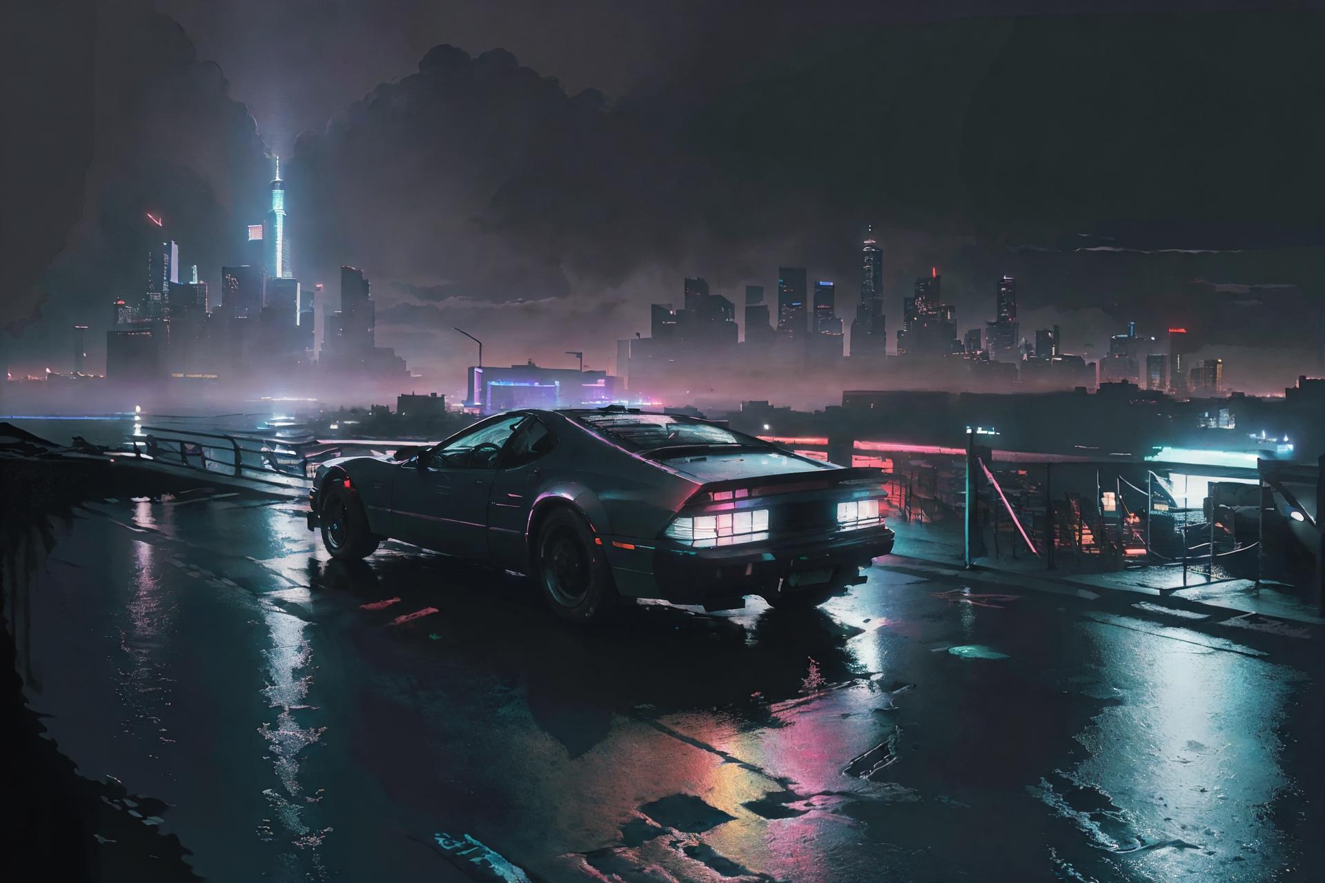 Retrowave image by shefchenko