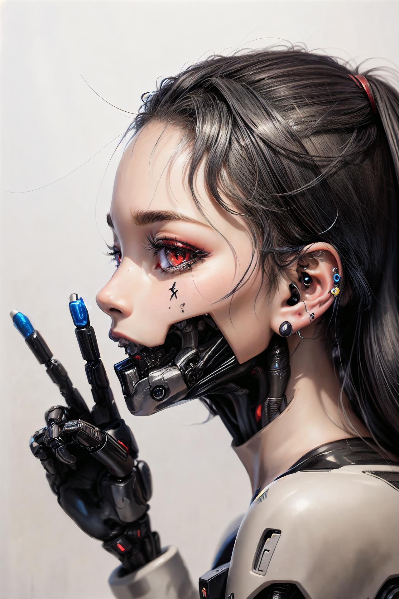 zyd232's Cybernetic Jawless LoRA | Cyberpunk | Body Modification image by shefchenko