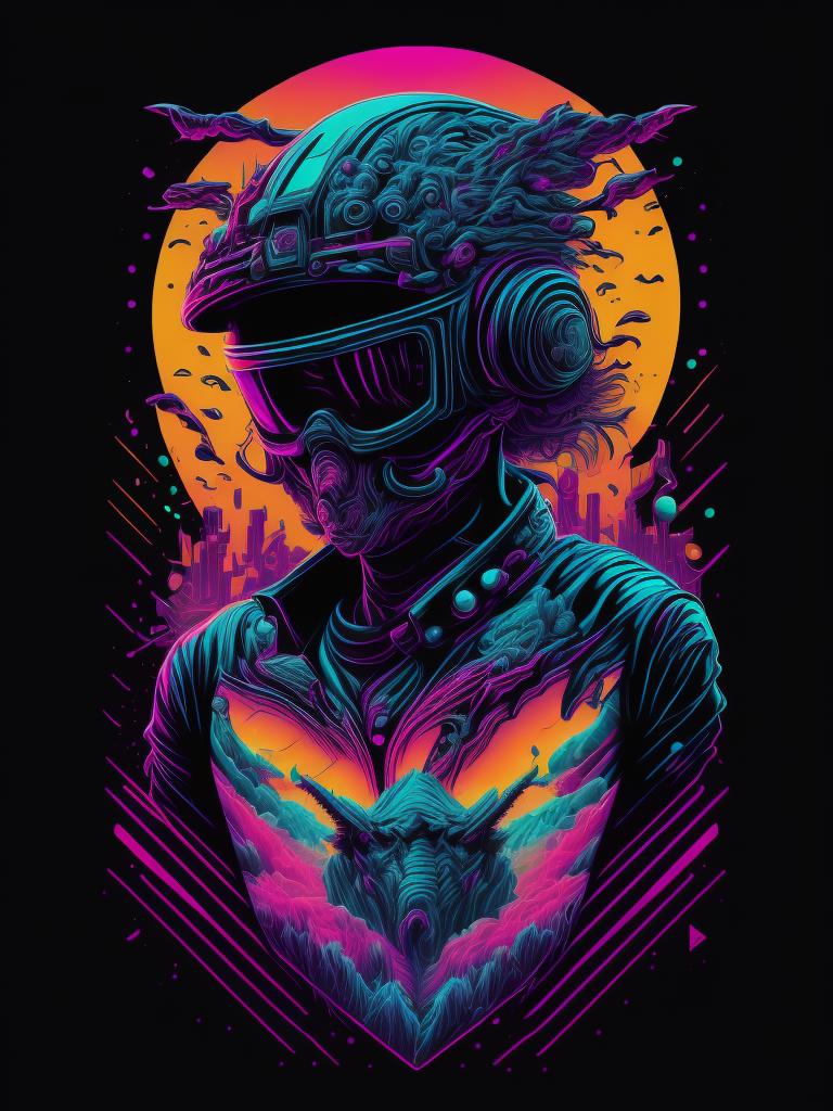 Synthwave T-shirt image by Kappa_Neuro
