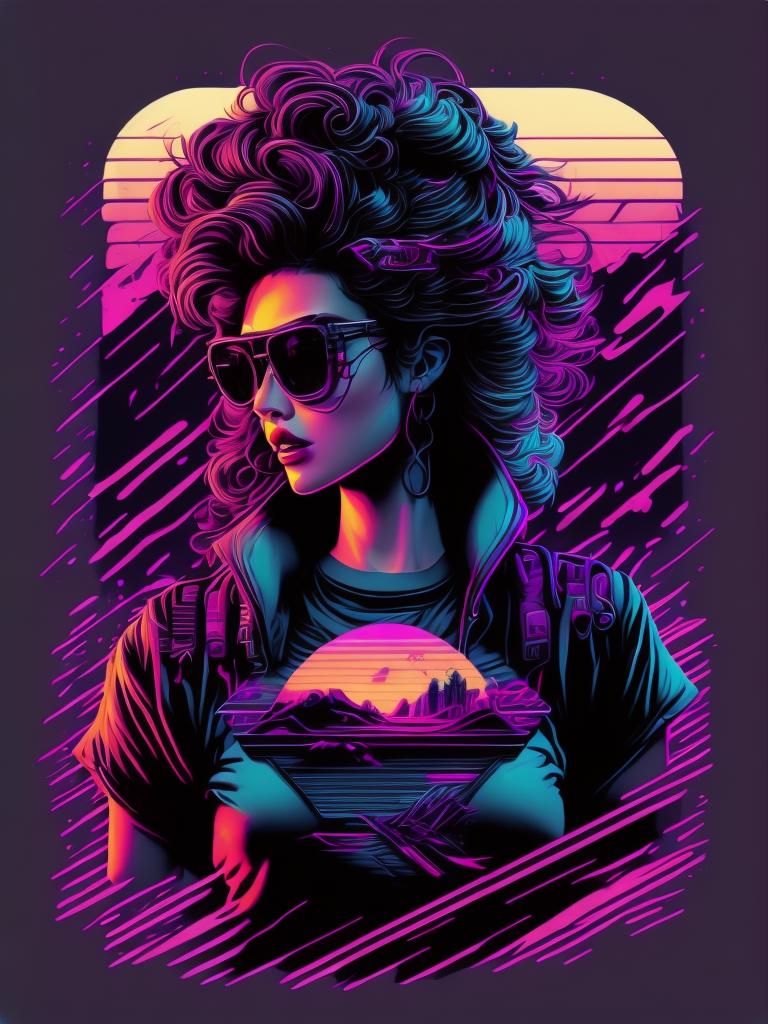 Synthwave T-shirt image by Kappa_Neuro