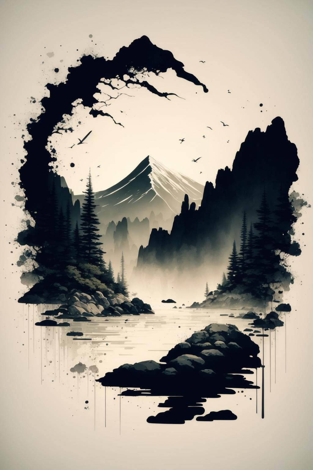 Ink scenery | 水墨山水 image by silvermoong