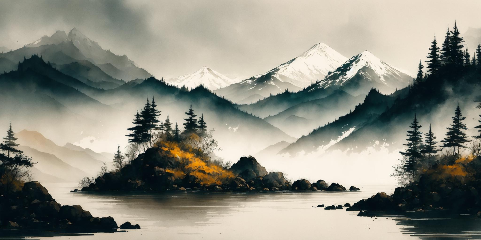 Ink scenery | 水墨山水 image by silvermoong