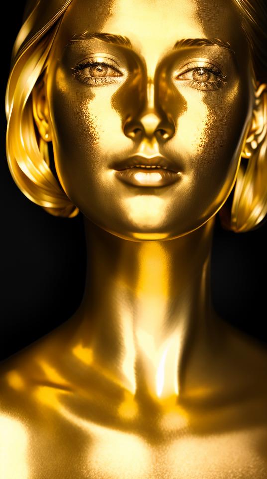Realistic gold carving art style image by pirsuspro