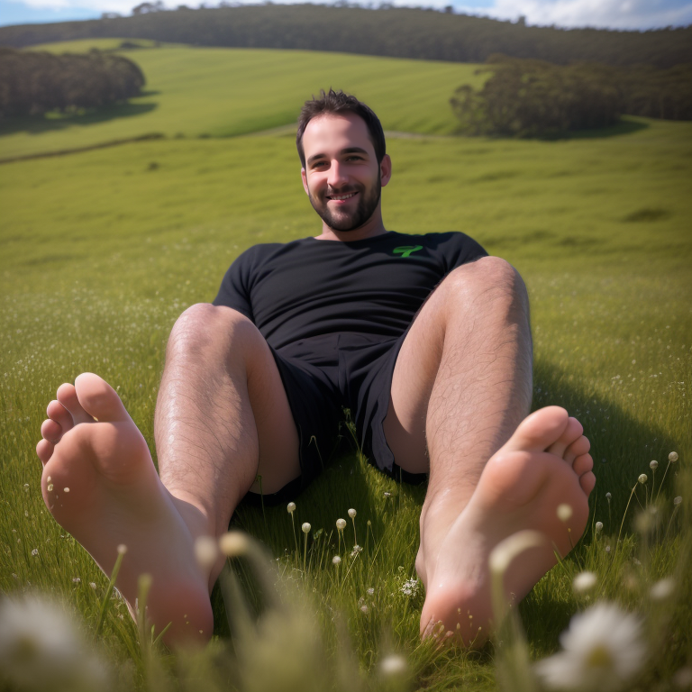 Male feet pose / barefoot image by Migg0