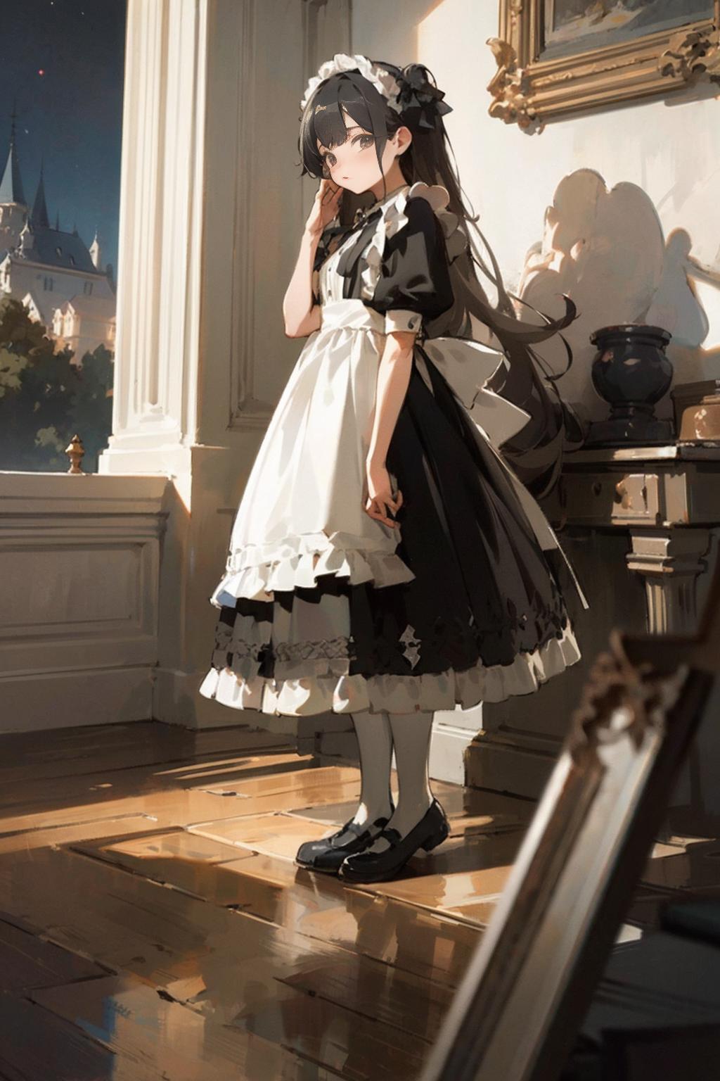 Maid costume | 女仆装 image by cyberAngel_